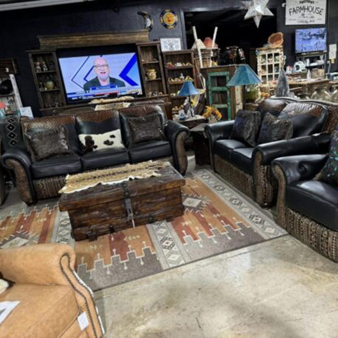 Tuscany custom power reclining leaher cowhide livingroom set